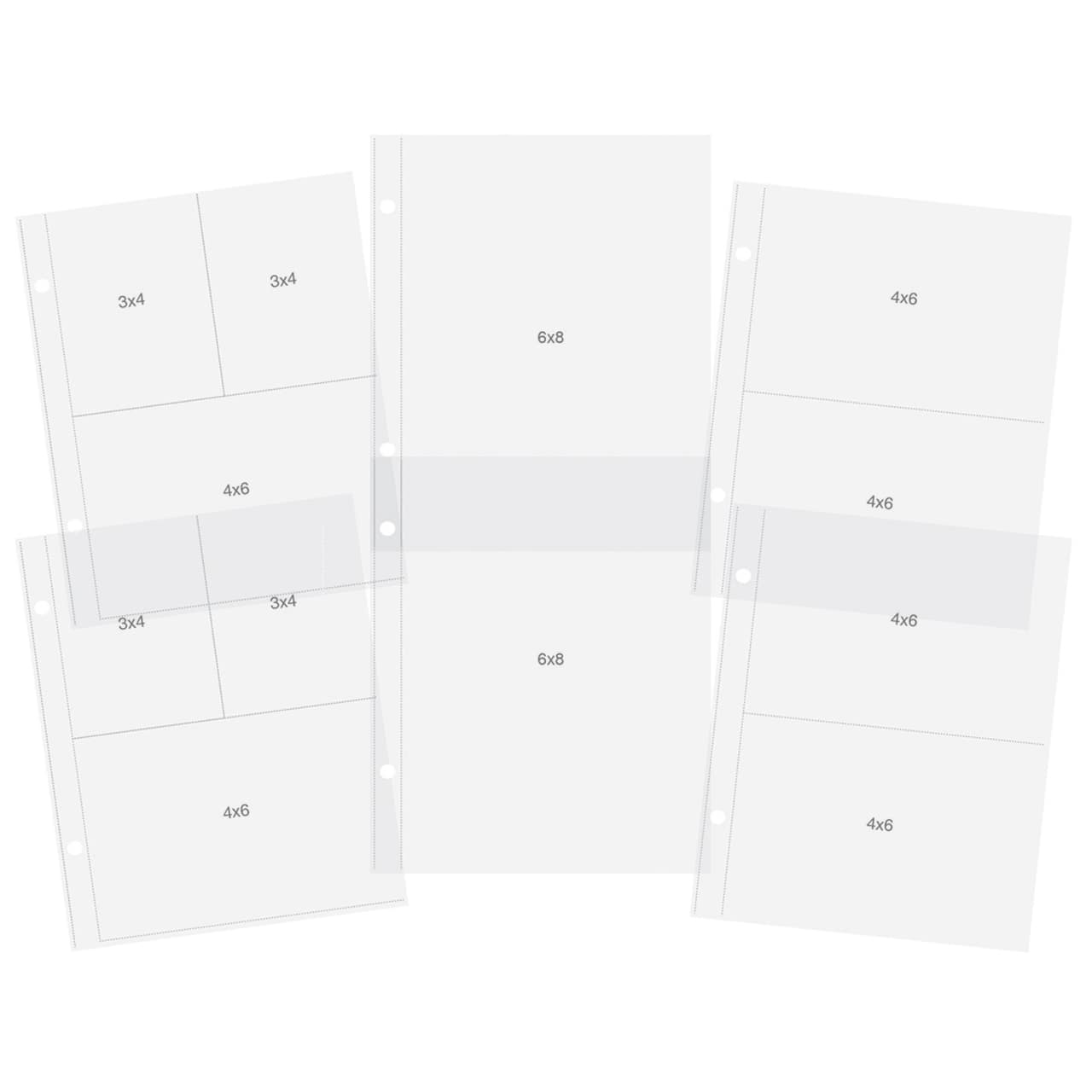Simple Stories Sn@p!™ Variety Pack Pocket Pages for 6" x 8" Binders, 12ct.